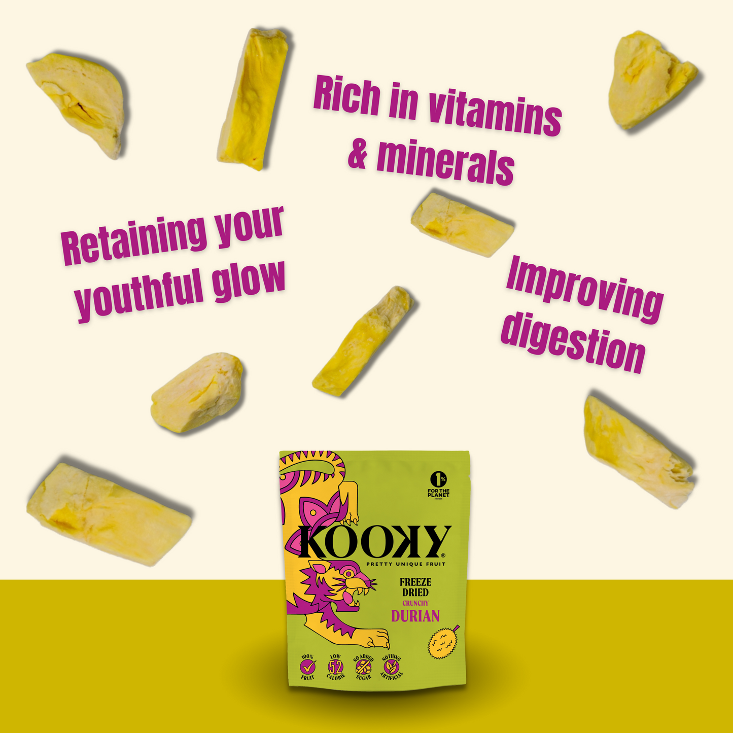 Freeze Dried Durian - 2 sizes