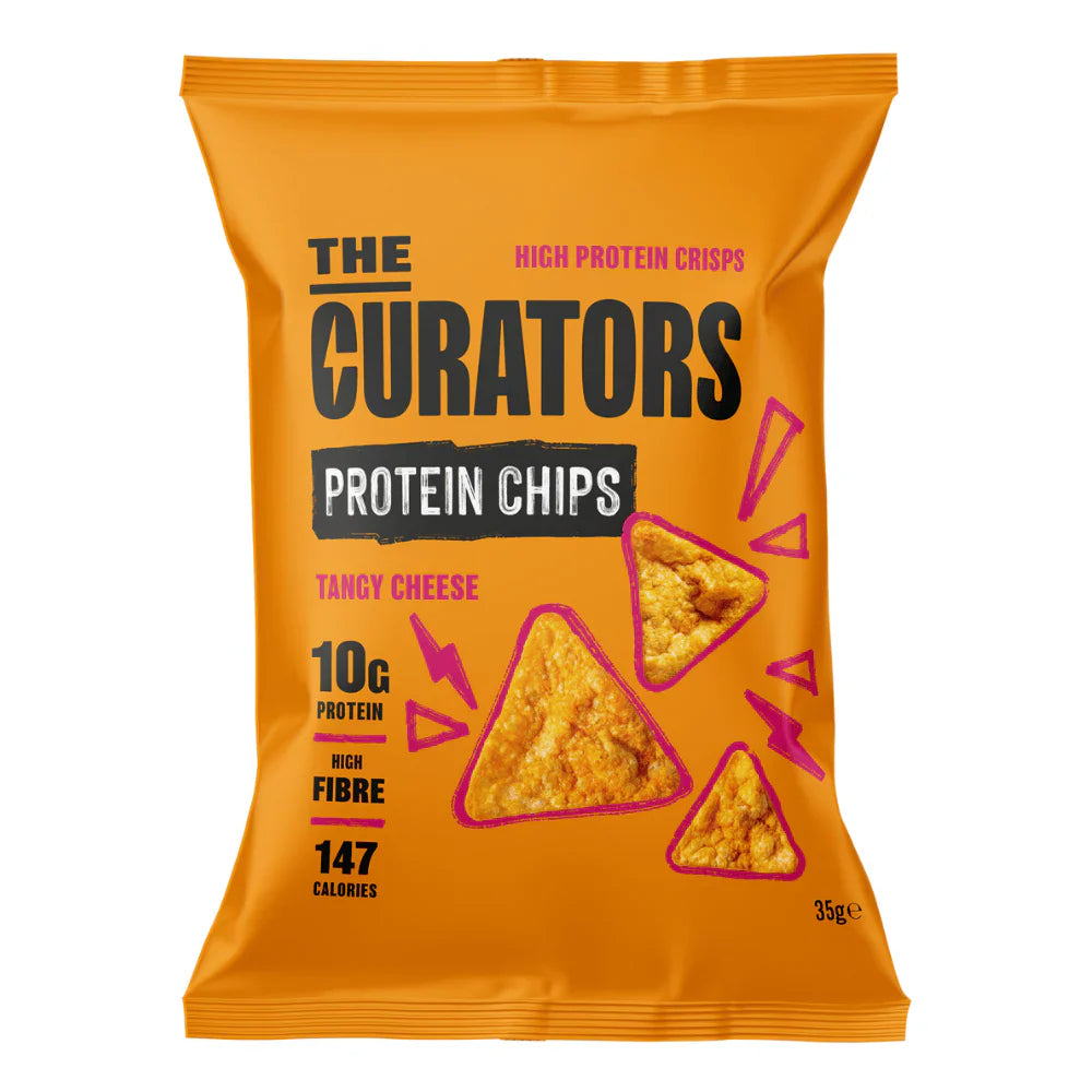THE Curators Protein Chips - Tangy Cheese (12 x 35g)