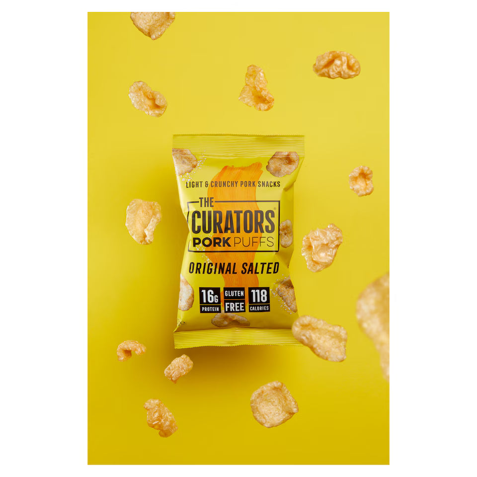 The Curators Original Salted Pork Puffs 25Gx12pack