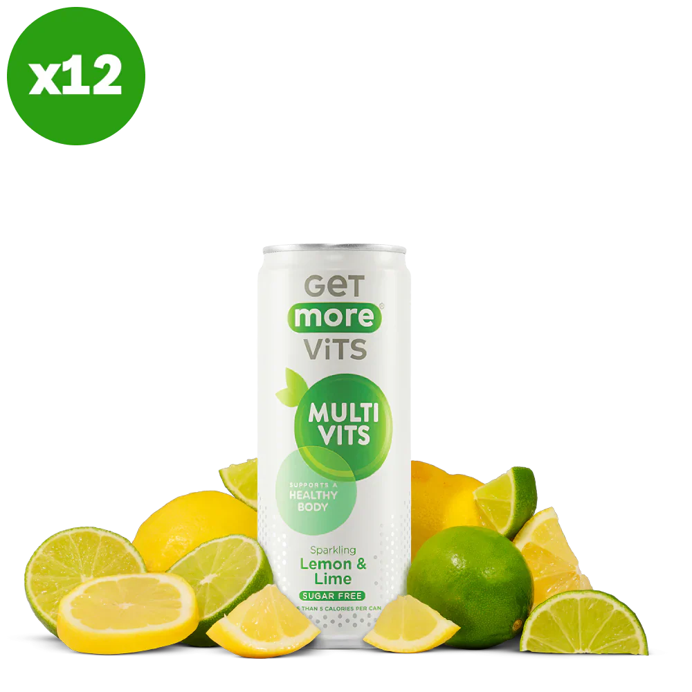 Get More Vits Lemon & Lime Multivits Cans 12 x 330ml