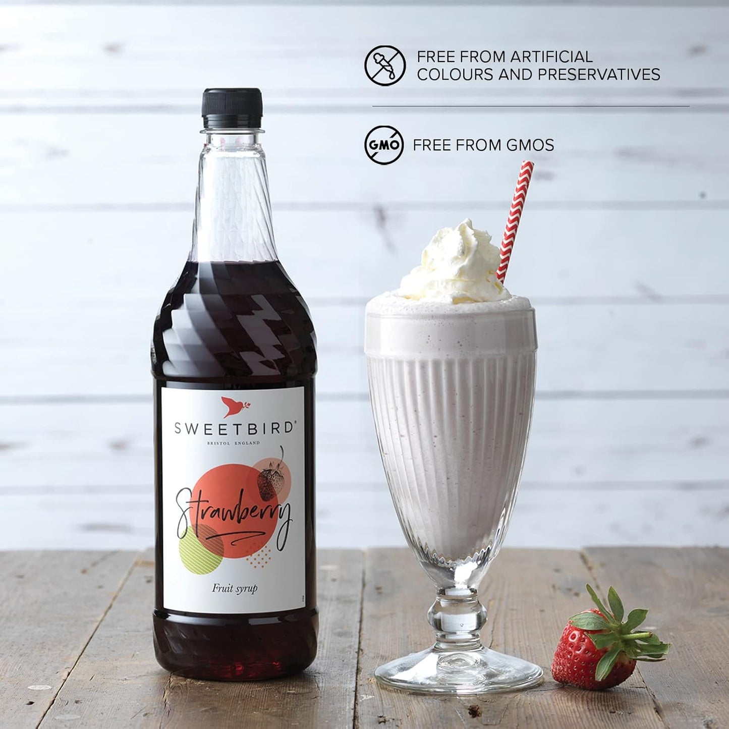 Sweetbird Strawberry Syrup | 1 Litre
