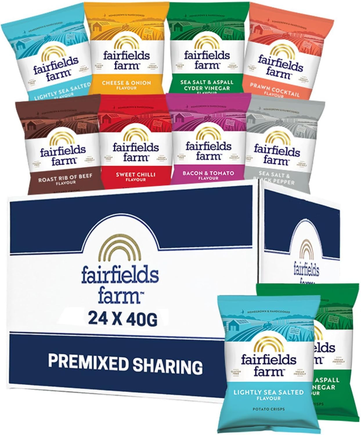 Fairfields Farm Mixed Box Crisps (24 x 40g)