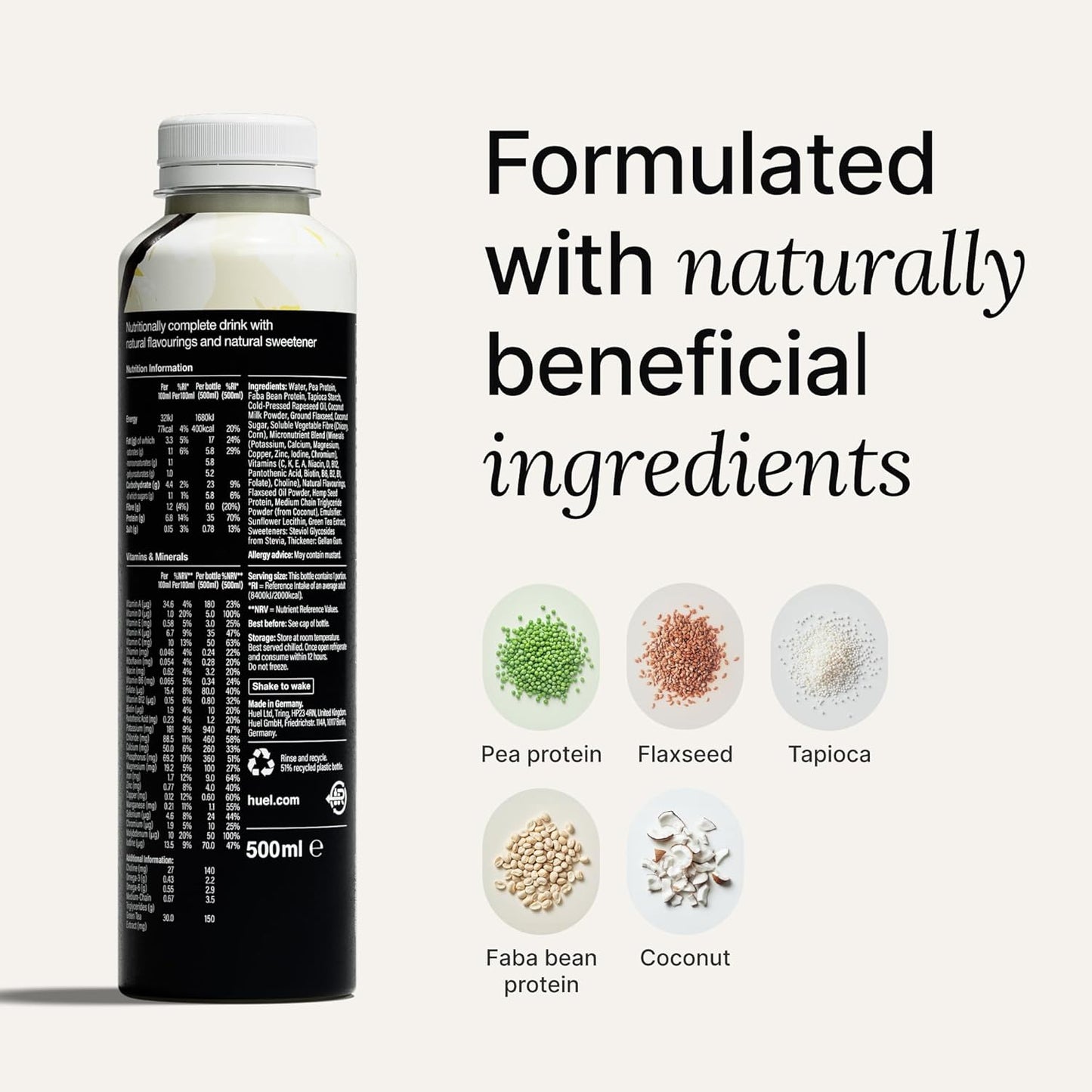 Huel Black Edition Ready-to-drink Complete Meal Vanilla 500ml x 8 Pack