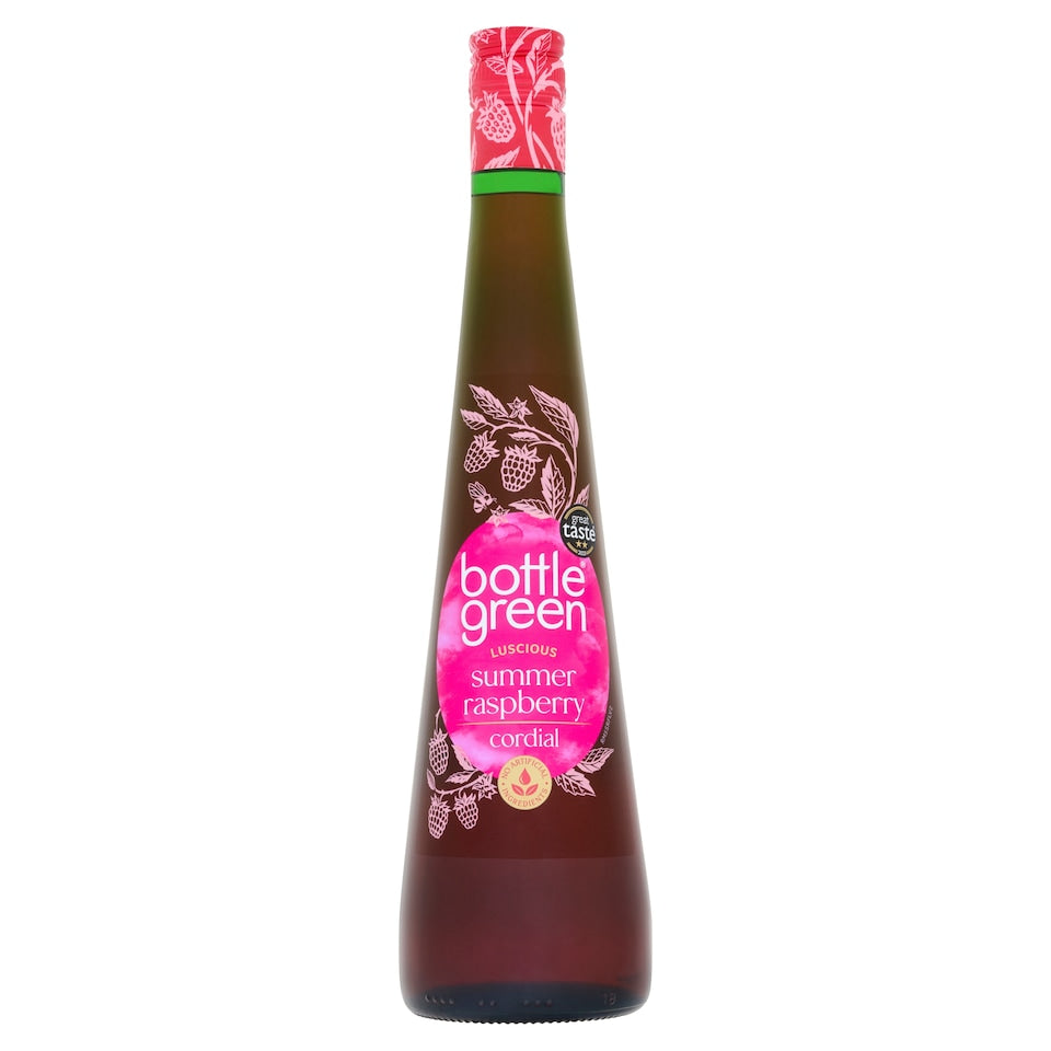 Bottle Green Plump Summer Raspberry Cordial 500ml