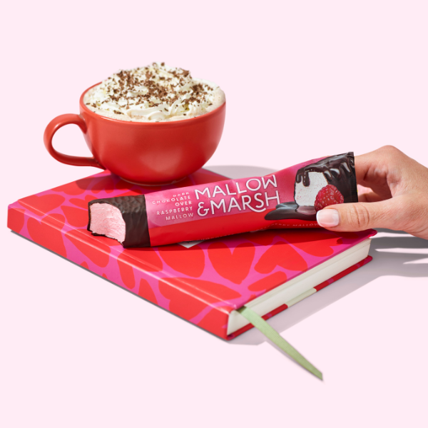 Mallow & Marsh Dark Chocolate over Raspberry Marshmallow Bar -12 x 35g