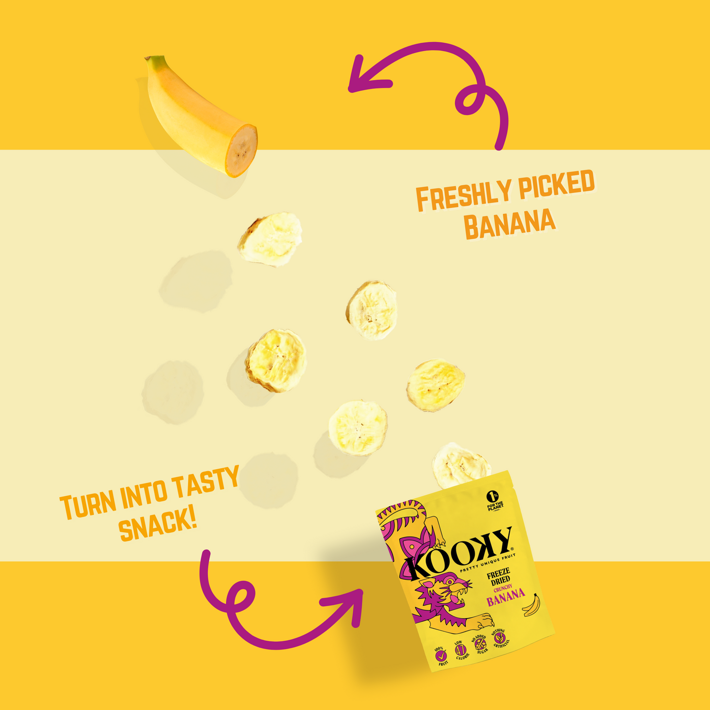 5pk - Freeze Dried Banana