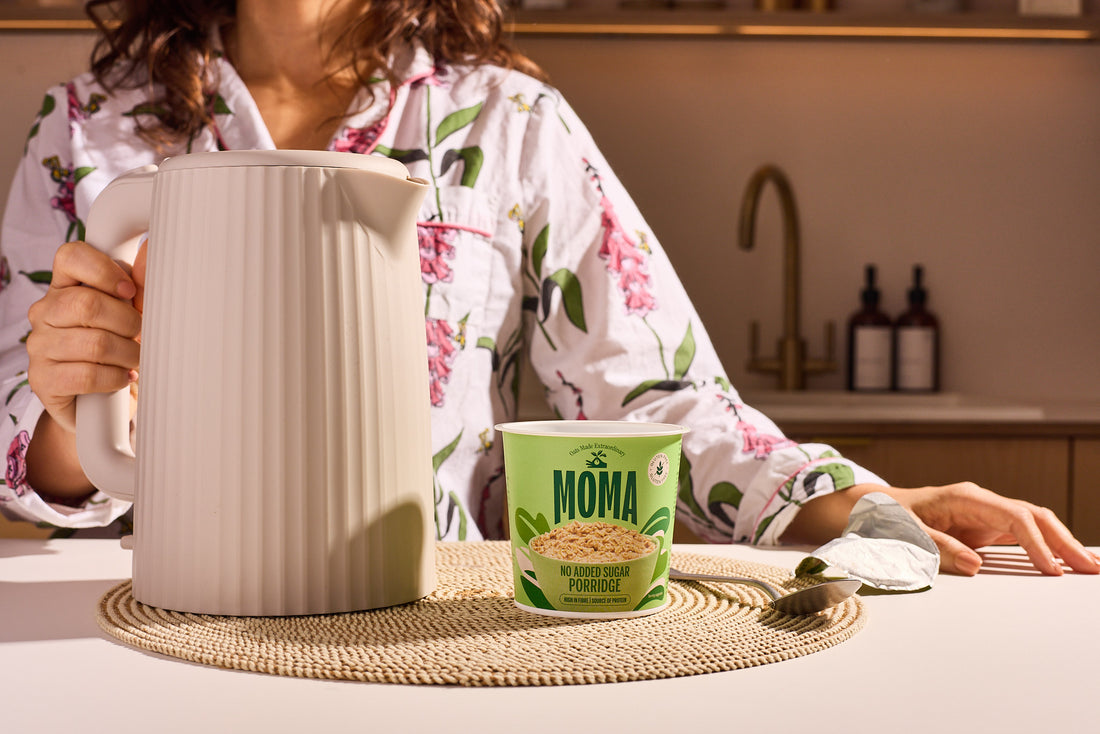 MOMA Instant Porridge Pots PLAIN - Pack of 12 x 65g