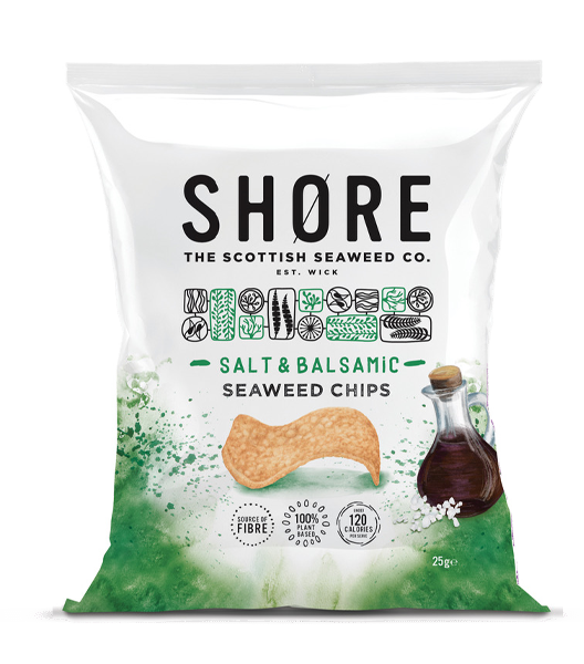 Shore Salt & Balsamic Seaweed Chips 24 x 25g