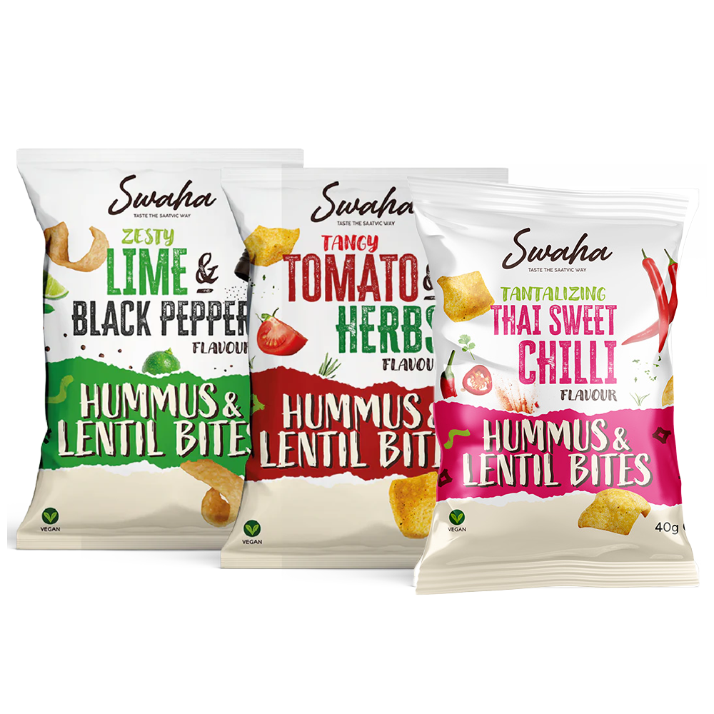Swaha Lentil Hummus Bites Mixed Box 24 x 40g