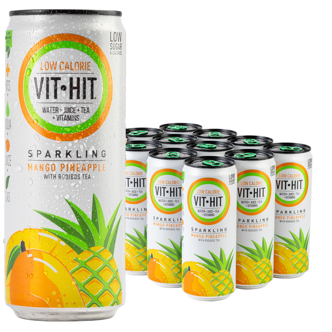 Vit Hit Mango & Pineapple Can 330ml X 12 Pack