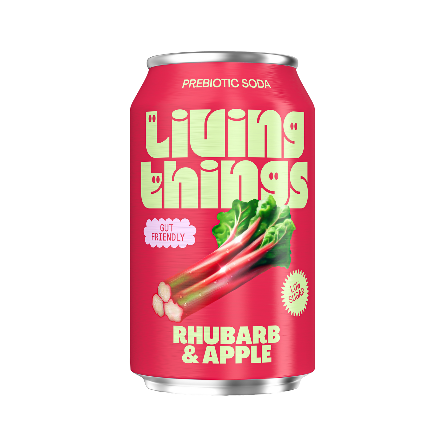 Living Things Rhubarb & Apple Soda 12 x 330ml