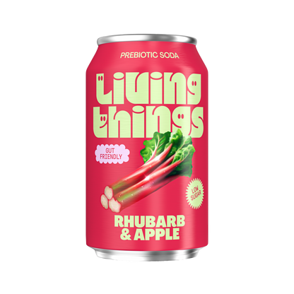 Living Things Rhubarb & Apple Soda 12 x 330ml