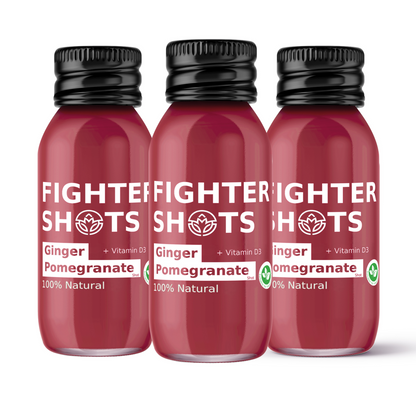 Fighter Shots Ginger + Pomegranate Shot + Vitamin D (12x60ml)