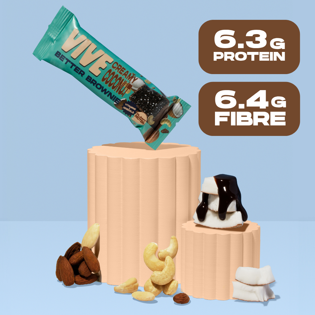 Vive Better Brownies: Orange Obsession, Creamy Coconut, Cherry Bakewell & Berry Bliss - 15 Bars