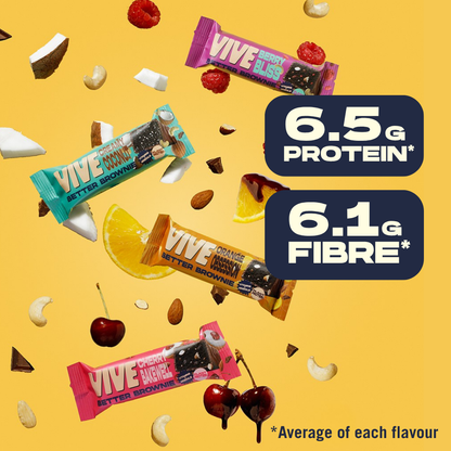 Vive - Better Brownies: Orange Obsession, Creamy Coconut, Cherry Bakewell & Berry Bliss