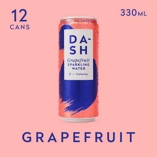 DASH Grapefruit Infused Sparkling Water 12 x 330ml