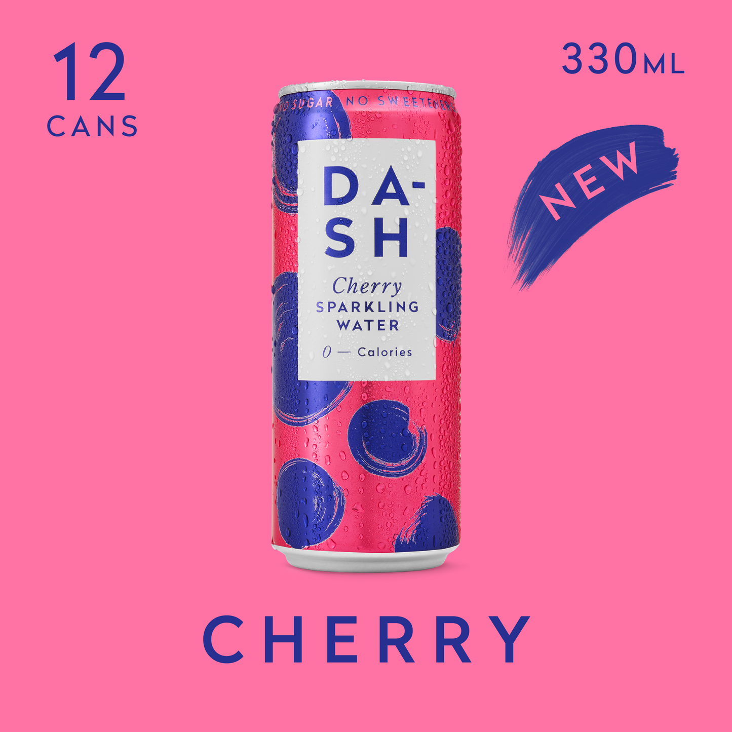 DASH Cherry Infused Sparkling Water 12 x 330ml
