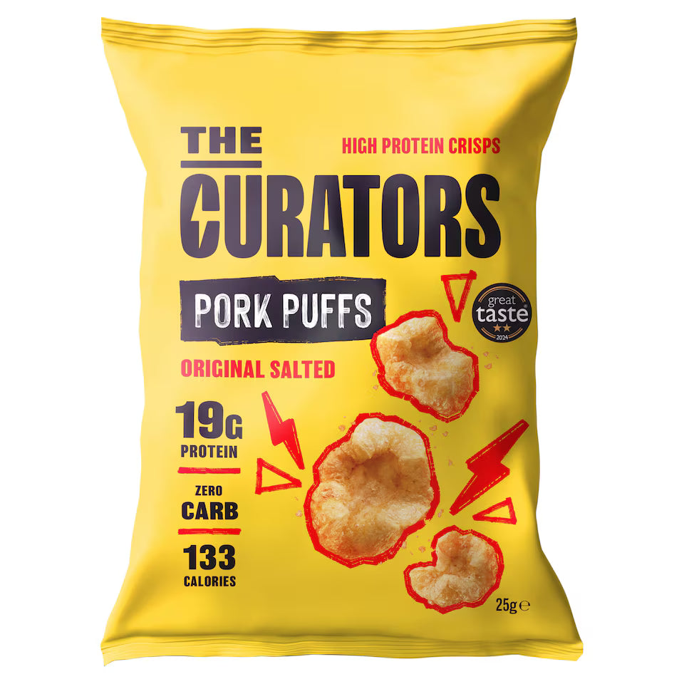 The Curators Original Salted Pork Puffs 25Gx12pack