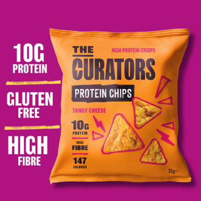 The Curators Protein Chips - Tangy Cheese 20 x 35g