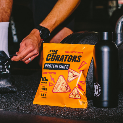 The Curators Protein Chips - Tangy Cheese (12 x 35g)