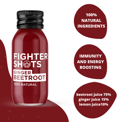 Fighter Shots Ginger + Beetroot (12 x 60ml)