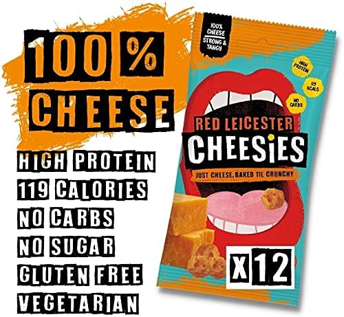 The Curators Red Leicester Cheese Cheesies 12 x 20g