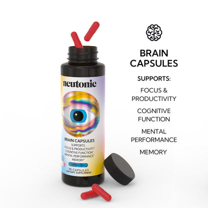 Neutonic Nootropic Brain Supplement | 1 Month Supply 90 Capsules