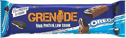 Grenade High Protein, Low Sugar Bar, Vanilla, 18 x 35g - Oreo