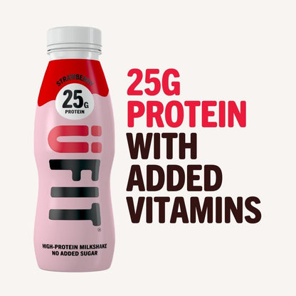 UFIT High 25g Protein Shake - Strawberry Flavour - 10x330ML