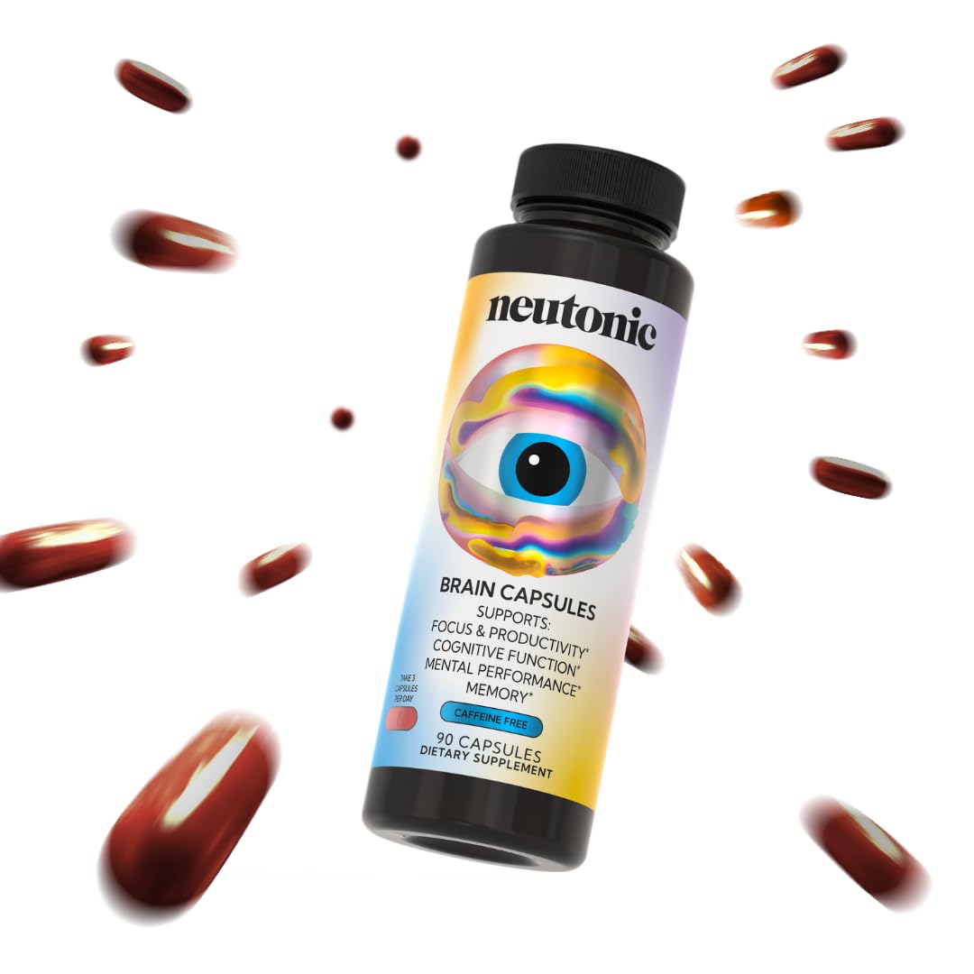 Neutonic Nootropic Brain Supplement | 1 Month Supply 90 Capsules