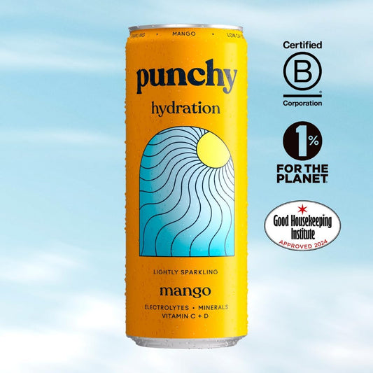 Punchy Mango Electrolyte Sparkling Vitamin Drink 12 x 330ml