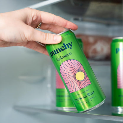Punchy Mexican Lime Electrolyte Sparkling Vitamin Drink 12 x 330ml