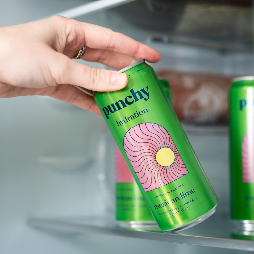 Punchy Mexican Lime Electrolyte Sparkling Vitamin Drink - 12 x 330ml