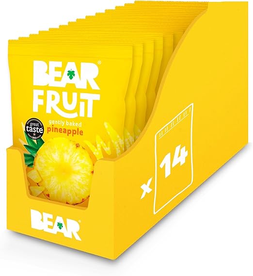 BEAR Fruit Dried Pineapple Packs - 14 x 35g