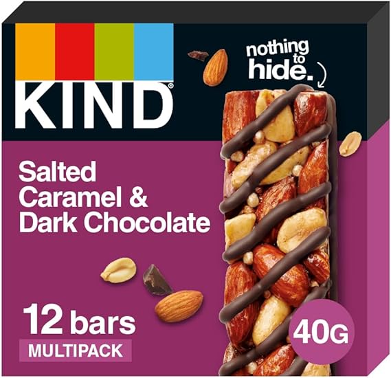 Kind Bar - Salted caramel and dark chocolate - 12x40g