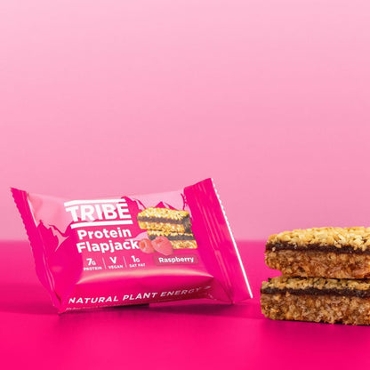 TRIBE Raspberry Protein Flapjack 12 x 50g