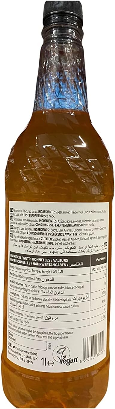 Sweetbird Gingerbread  Syrup | 1 Litre