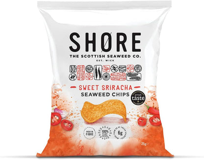Shore Sweet Sriracha Seaweed Crisps 14 x 25g