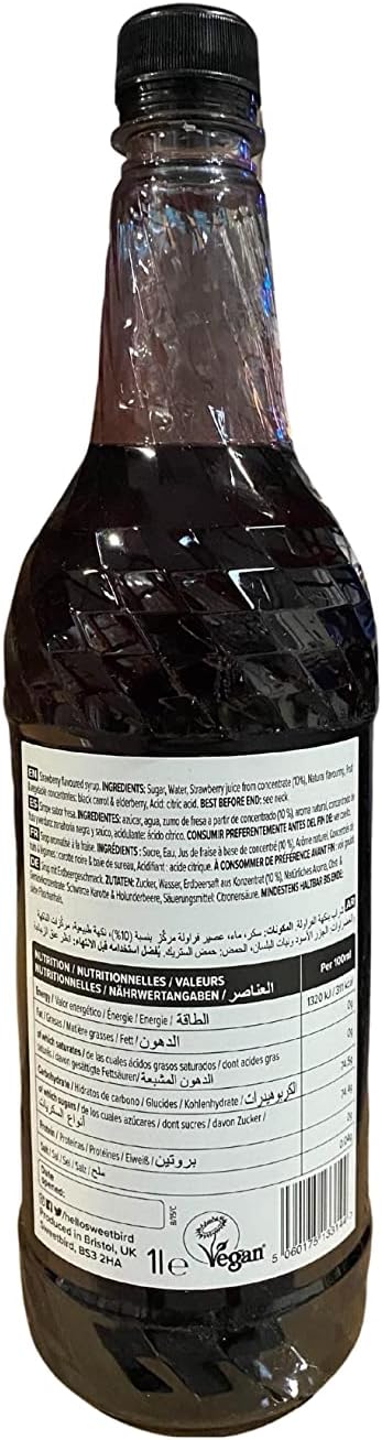Sweetbird Strawberry Syrup | 1 Litre