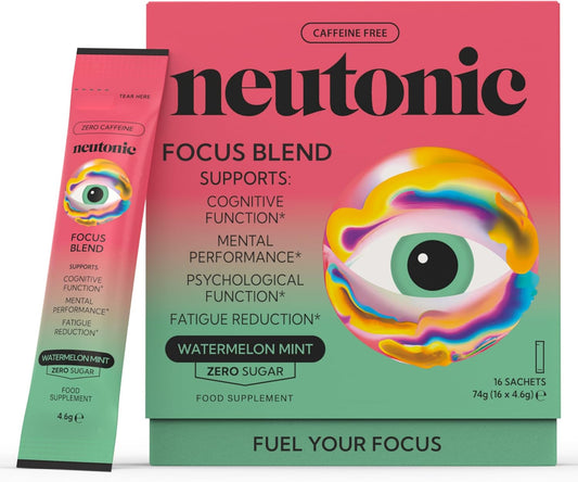 Neutonic Nootropic Focus Blend Powder | Watermelon Mint 16 Sticks
