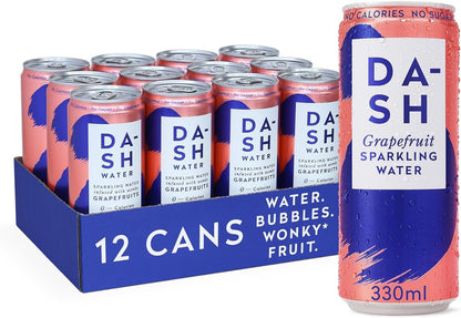 DASH Grapefruit Infused Sparkling Water 12 x 330ml