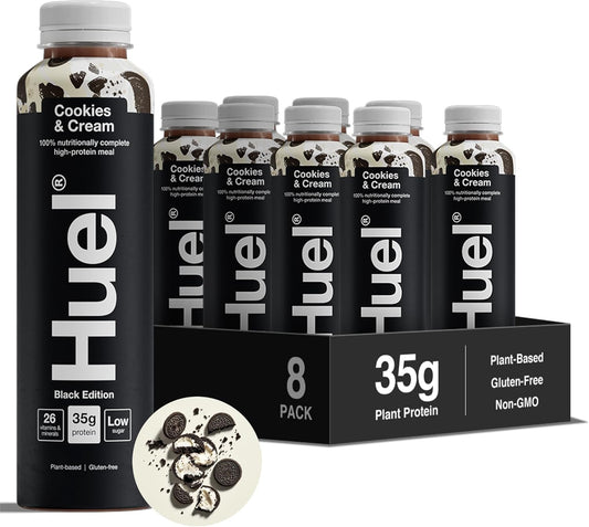 Huel Black Edition Ready to Drink Cookies and Cream 500ml x 8 Pack