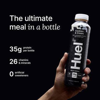 Huel Black Edition Ready to Drink Cookies and Cream 500ml x 8 Pack