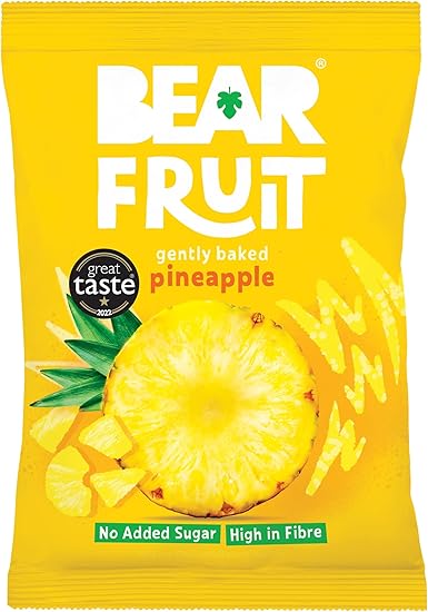BEAR Fruit Dried Pineapple Packs - 14 x 35g