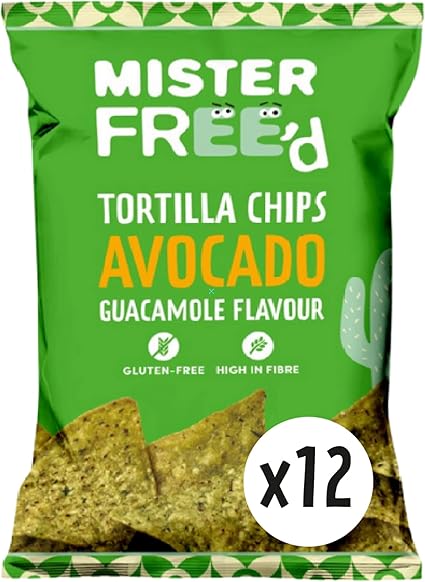 Mister Free'd Avacado Handmade Tortilla Chips - (12 Pack)
