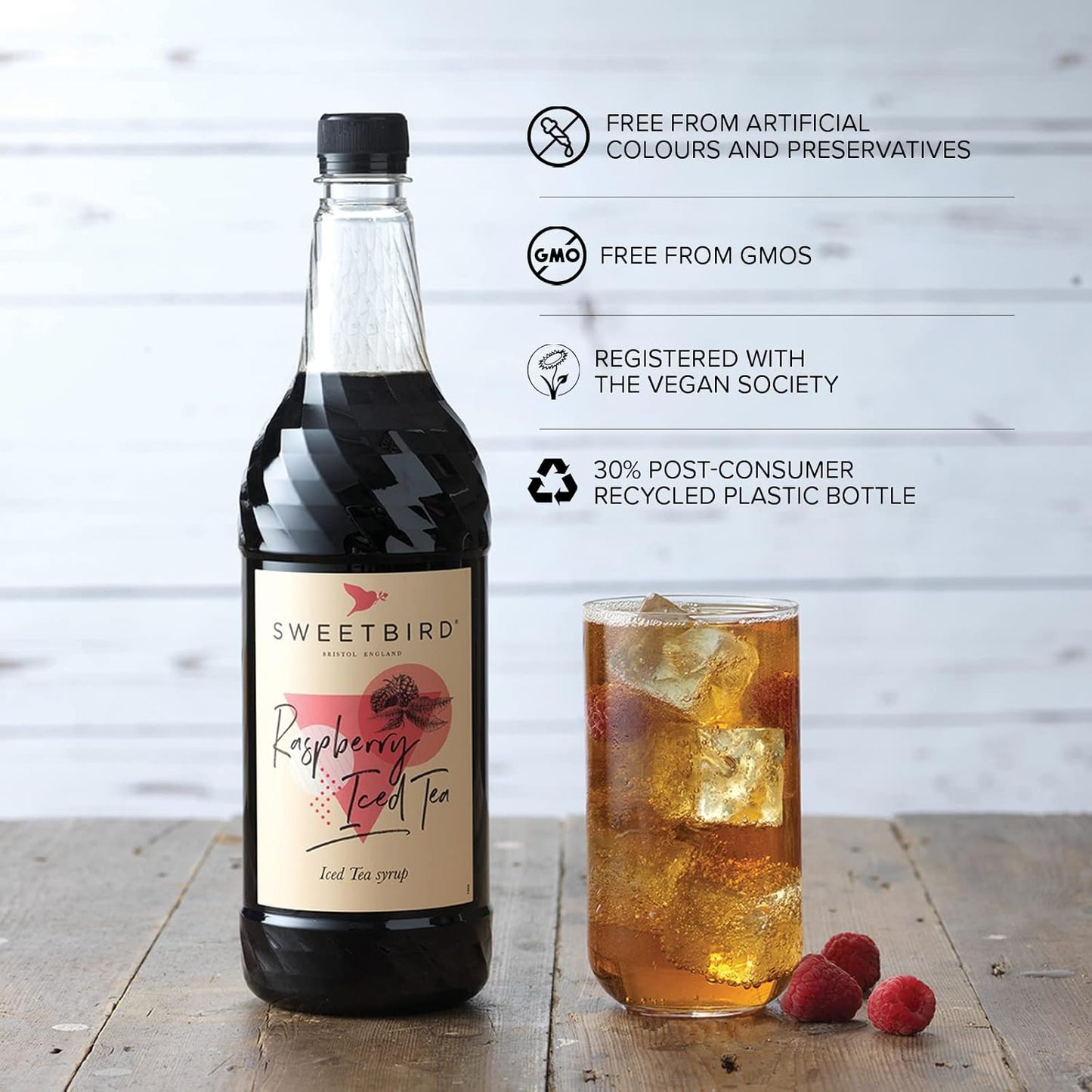 Sweetbird Raspberry Iced Tea Syrup (1 Litre)