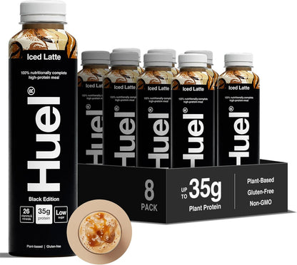 Huel Black Edition Ready to Drink Iced Latte 500ml x 8 Pack