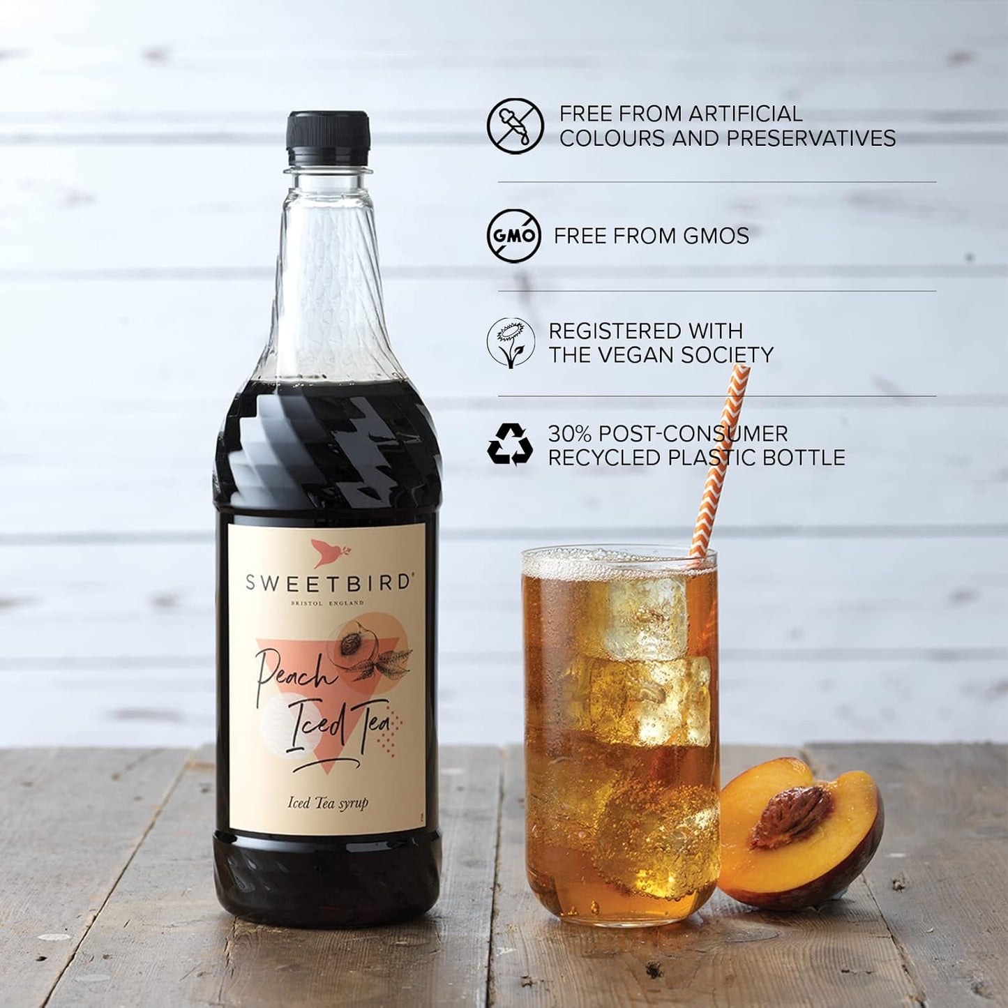 Sweetbird Peach Iced Tea Syrup (1 Litre)