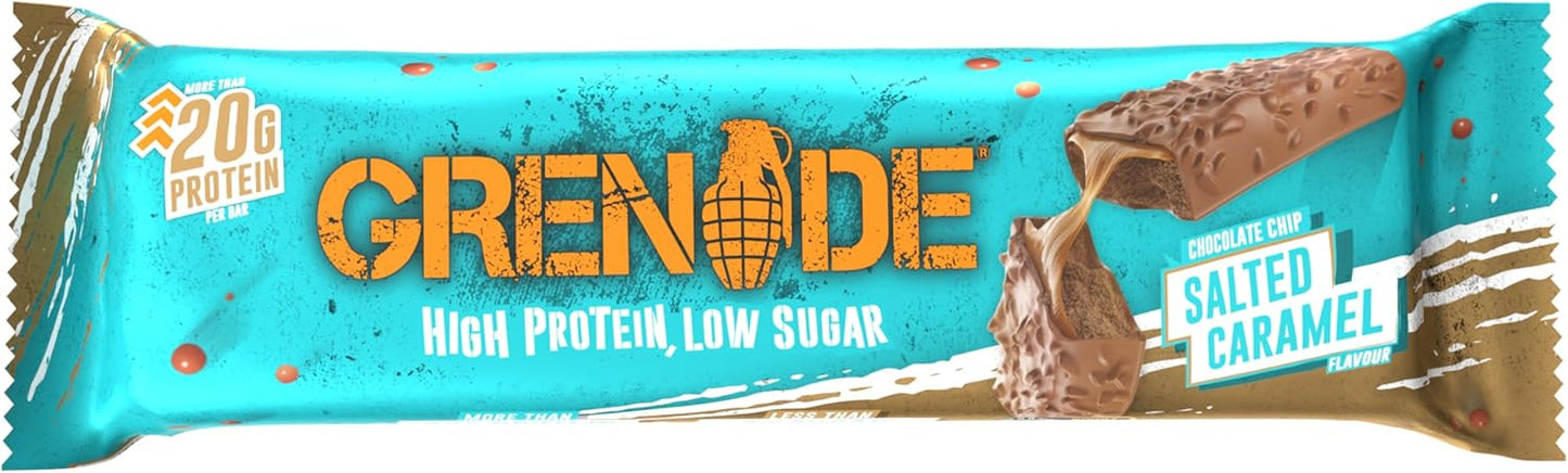 Grenade Carb Killa Protein Bar - Chocolate Chip Salted Caramel - 12 x 60g
