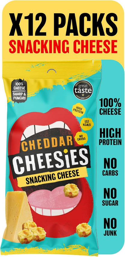 The Curators Cheddar Cheese Cheesies 12x20g